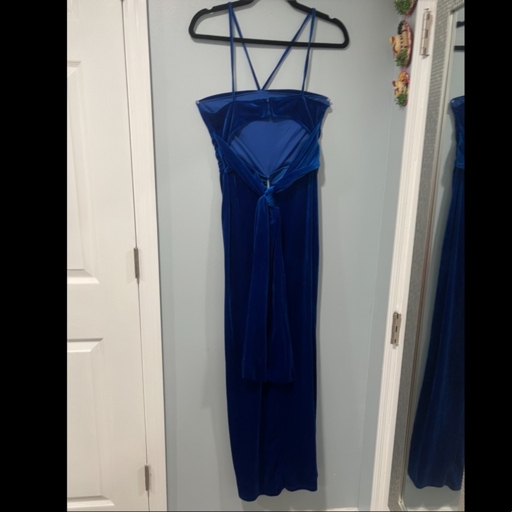 Long royal blue dress worn only once